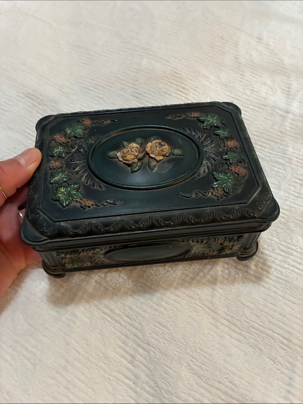 Vintage celluloid Jewelry Box